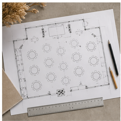 Generic event floor plans and venue mapping
