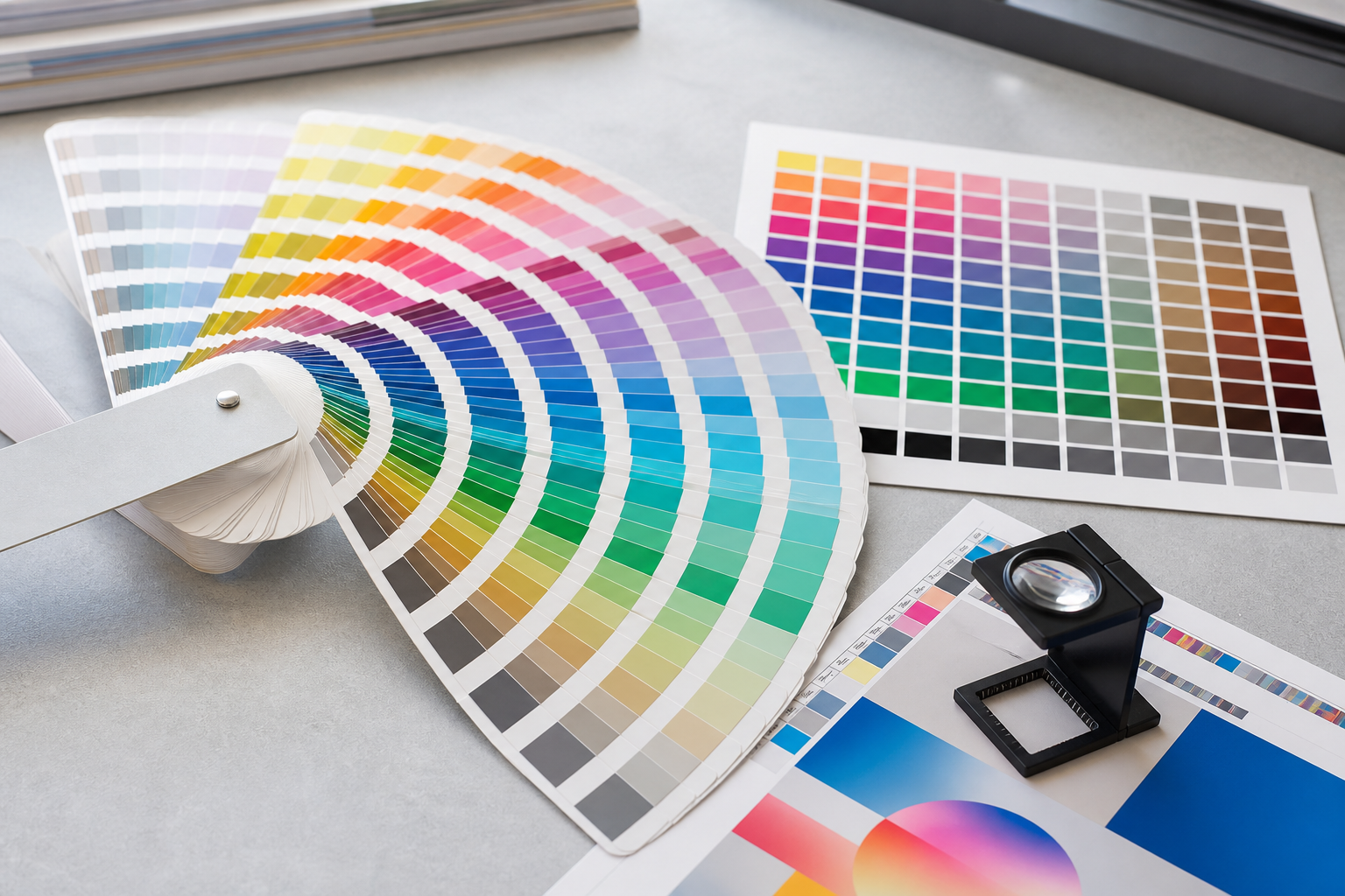 Generic professional colour swatch book for precise special-colour control