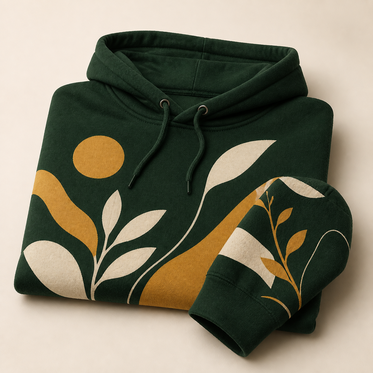Generic custom hoodie with a tasteful printed design